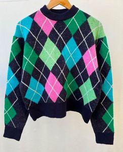 Checkered Print Pullover