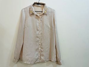 Beaded Embroidered Formal Shirt