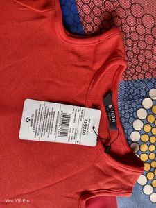 Orange Cold Shoulder Long Sleeve Top || celebritie