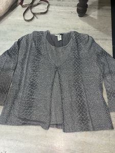 Sparkly Silver Cardigan