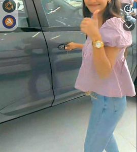 Lilac Puff Sleeve Top