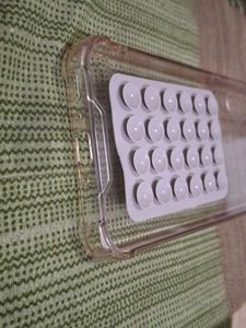 Samsung A35 transparent case with suction