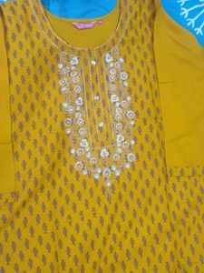 ✨ SUNSHINE YELLOW BOOTI KURTI ✨