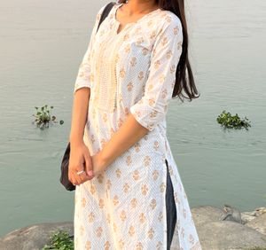 White Cotton Kurti