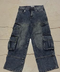 Zara Denim Cargo Pants for men and woman unisex