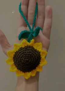 Crochet Sunflower Charm