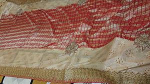Elegant Red &amp; Gold Saree