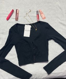 Black Long Sleeve Top
