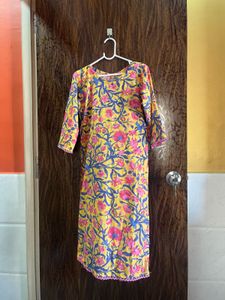 34 bust Floral Print Kurta for women