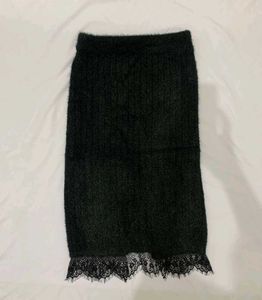 Black Fuzzy skirt