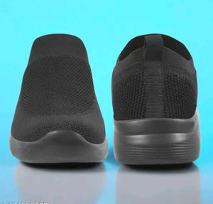 Comfy Black Slip-On Sneakers