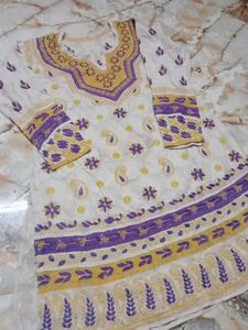 hand work embroidery kurti chicken curry