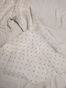 Polka Dot Flare Sleeves Top
