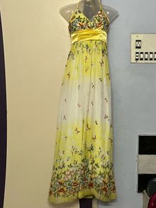 Pintrest Padded  Floral Maxi Dress