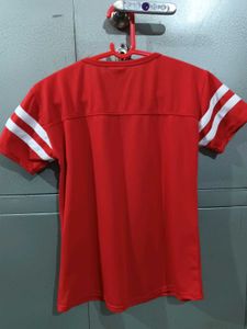 Red &amp; White Striped T-Shirt