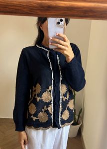 Korean Embroidered Cardigan