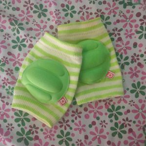 Baby Knee Pads - Green Striped