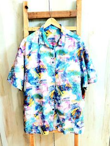 Multicolour Printed Shirt Size-54