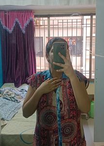 Maroon Printed Designer Top