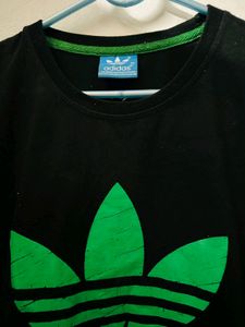 Black Green Adidas T Shirt