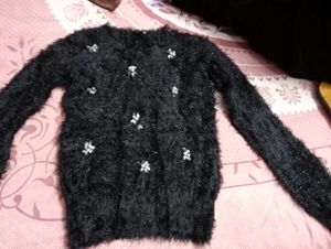 Black Embellished Sweater