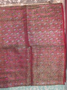 Heavy Work Purple Saree