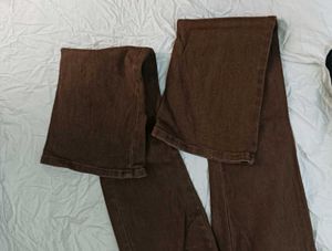 y2 k bootcut brown jeans