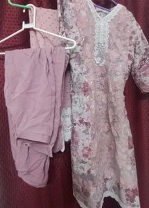 Elegant Floral Print Kurta Set