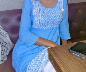 Light Blue Kurti