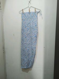 Pink Floral Mango Print Kurta Pajama Dupatta White
