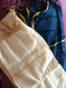 Combo Of 4 New And Unused Chanderi Dupattas