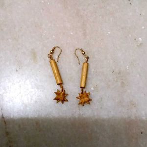 Bamboo Drop Earrings