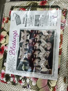 Double Bed Sheet With Pillow Cover