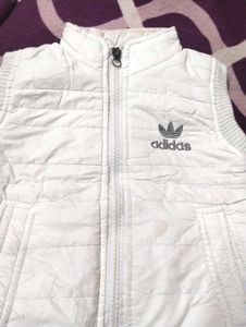 Adidas White Padded Vest