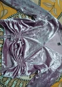 A Purple Velvet Crop Top💗💗💅