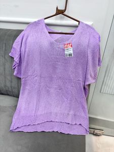 Lavender Knit Top