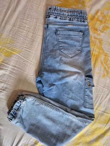 Light Blue Cargo joggers