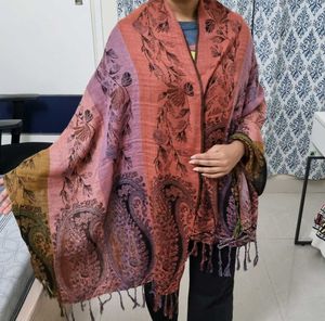 🌸 Elegant Kashmir Pashmina Shawl – Reversible