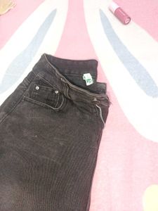 Star Printed Wide Leg Jeans