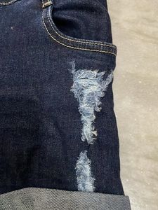 Denim Distressed Shorts