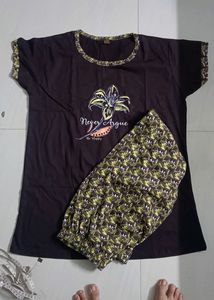 Pure Cotton New Night Suit (Unused)