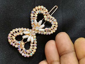 Sparkling Flower Hair Clips