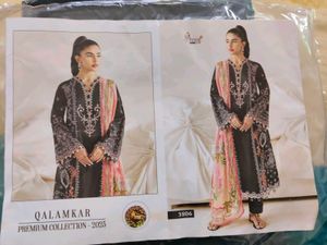 Navy Floral Embroidered Shalwar Kameez