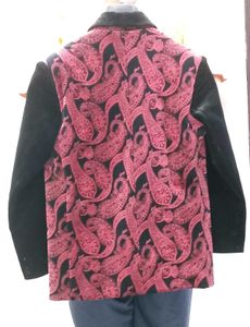 Boys Paisley Velvet Blazer