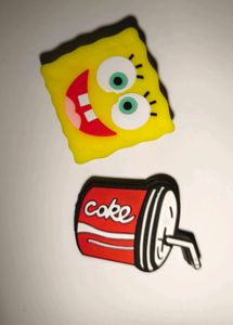 2 Cartoon Character Data Cable holder Mobile