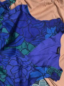 Floral Print V-Neck Maxi Dress
