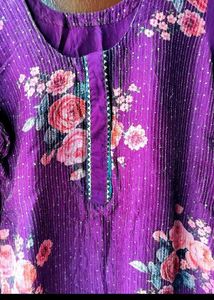 Kurta Set With Palazzo And Dupatta