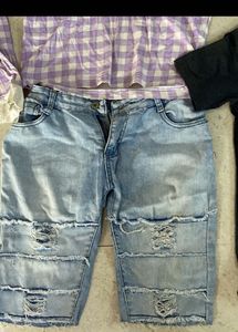 T-Shirts &amp; Denim Shorts