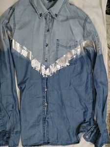 Dual Toned Denim Shirt (New)
