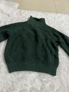 Green Oversized Sweater( Pure Wool)